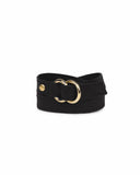 DOUBLE RING WRIST WRAP in Black Napa leather Kendall Conrad   