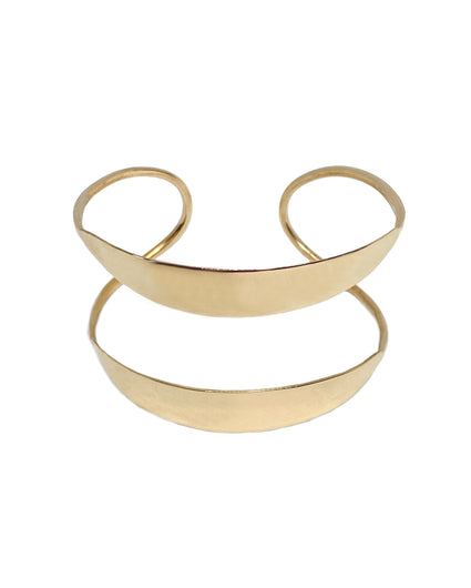 DOUBLE BOW CUFF BRACELET new jewelry arrivals, Kendall Conrad Brass  