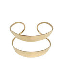 DOUBLE BOW CUFF BRACELET new jewelry arrivals, Kendall Conrad Brass  