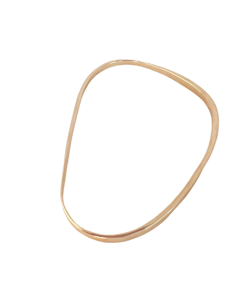 FLAT OBLIQUE BANGLE bangle Kendall Conrad Solid Brass  