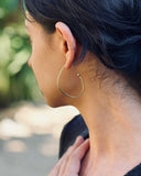 FLAT OBLIQUE HOOP EARRINGS bangle Kendall Conrad   