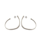FLAT OBLIQUE HOOP EARRINGS bangle Kendall Conrad   