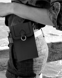 GITANA MINI + BELT BAG in Black Napa small phone case bag Kendall Conrad   