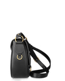 GITANA in Saddlebag Black Napa medium leather bag Kendall Conrad   