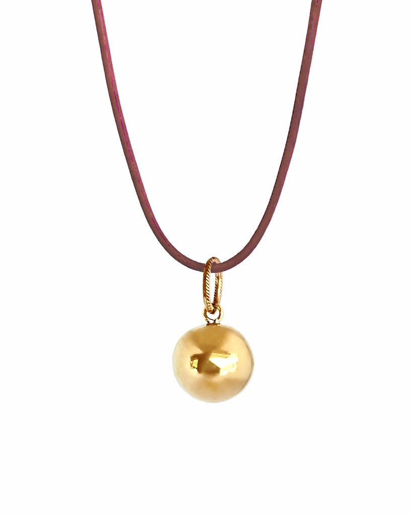 GRAND ESFERA PENDANT Charms & Pendants Kendall Conrad Brass Natural Brown 