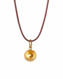 GRAND ESFERA PENDANT Charms & Pendants Kendall Conrad Gold Plated Natural Brown 