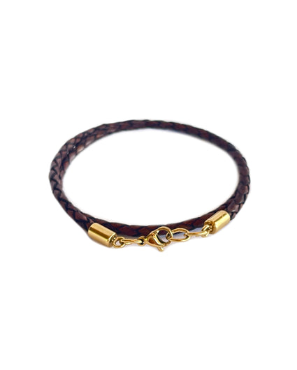 GUADIX DOUBLE WRAP BRACELET in Napa bracelet Kendall Conrad Chocolate  