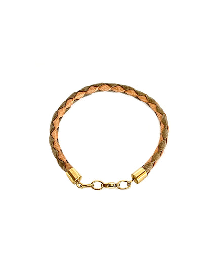 GUADIX IV BRACELET in Olive and Cognac Cotton bracelet Kendall Conrad   