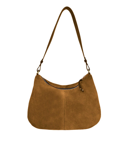 GUAPA HOBO BAG in Sienna Suede hobo bag Kendall Conrad   