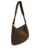 GUAPA HOBO BAG in Umber Suede hobo bag Kendall Conrad   
