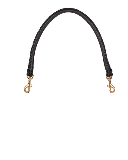 HAND-STITCHED SHOULDER STRAP in Black Napa leather strap Kendall Conrad   