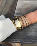 PAZ WRIST WRAP in Sienna Napa leather wrist wrap Kendall Conrad   
