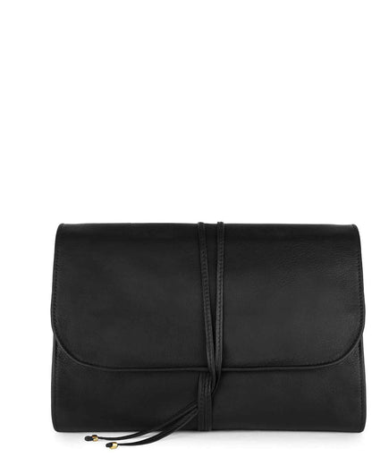 JEWELRY ROLL in Black Napa leather case Kendall Conrad   