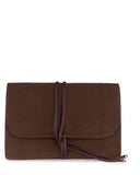 JEWELRY ROLL in Umber Suede leather case Kendall Conrad   