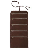 JEWELRY ROLL in Umber Suede leather case Kendall Conrad   