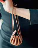 KHADIJA AIRPODS CASE in Sienna Napa leather case Kendall Conrad   
