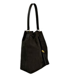 L'AVENTURA II BUCKET BAG in Black Suede leather bag Kendall Conrad   