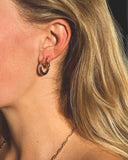 THIN ROUNDED HOOP EARRINGS  Kendall Conrad   