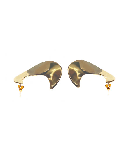LUNA HOOP EARRINGS earrings Kendall Conrad Solid Brass  
