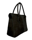 LUPE SINO II TOTE BAG in Black Suede tote bag Kendall Conrad   
