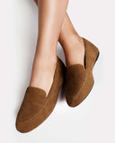 MANOLETE LOAFERS in Chestnut Suede loafers Kendall Conrad   