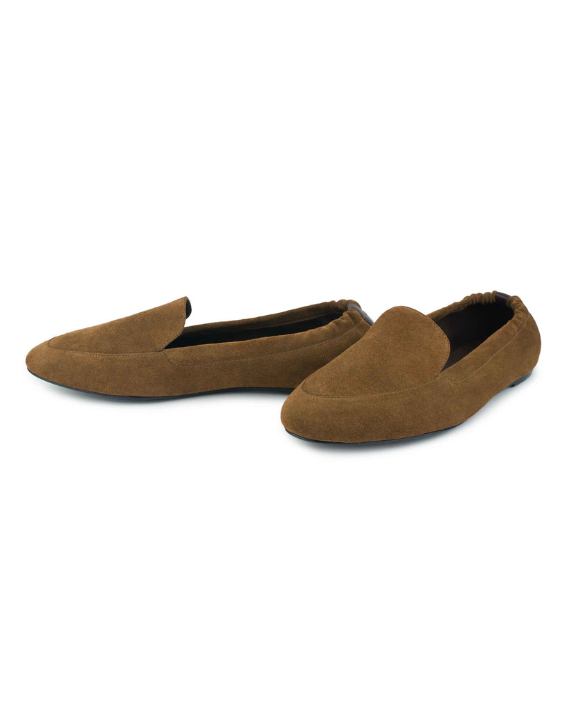 MANOLETE LOAFERS in Chestnut Suede loafers Kendall Conrad   