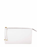 MAQUILLAJE ZIP POUCH in White Napa case goods Kendall Conrad   