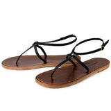MARTINGALA SANDALS in Black Napa Leather sandals Kendall Conrad   