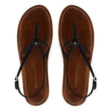 MARTINGALA SANDALS in Black Napa Leather sandals Kendall Conrad   
