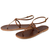 MARTINGALA SANDALS in Cognac Napa Leather sandals Kendall Conrad   