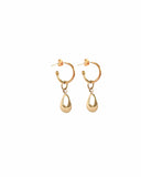 NABILA CHARM HOOP EARRINGS  Kendall Conrad Solid Brass  