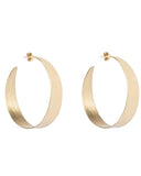NAKED LARGE HOOP EARRINGS jewelry, Kendall Conrad Gold Plated  