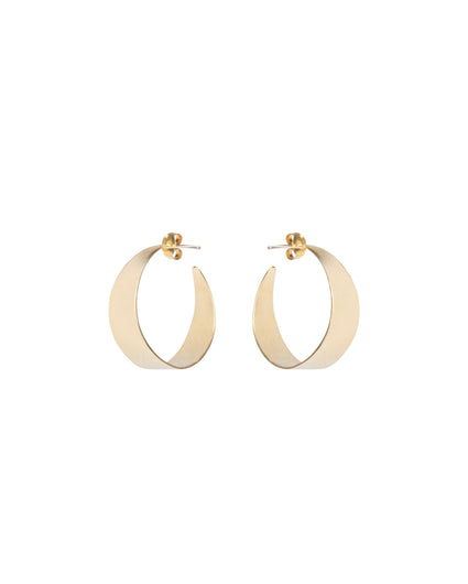 NAKED SMALL HOOP EARRINGS jewelry, Kendall Conrad Brass  