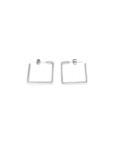 NAKED SQUARE HOOP EARRINGS jewelry, Kendall Conrad Sterling Silver  