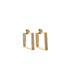 NAKED SQUARE HOOP EARRINGS jewelry, Kendall Conrad   