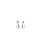 THIN OBLIQUE SMALL HOOP EARRINGS  Kendall Conrad Sterling Silver  