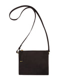 OLIMPIA CROSSBODY AND SHOULDER BAG in Black Suede leather bag, Kendall Conrad   