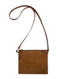 OLIMPIA CROSSBODY AND SHOULDER BAG in Sienna Suede leather bag, Kendall Conrad   