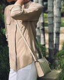 OLIMPIA WALLET CROSSBODY in Beige Napa wallet bag Kendall Conrad   