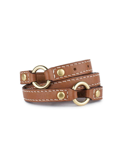 PACHA WRIST WRAP in Sienna Napa leather Kendall Conrad   