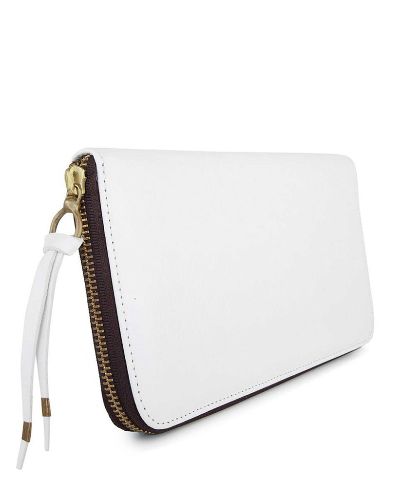 PASSPORT CASE in White Napa leather case Kendall Conrad   