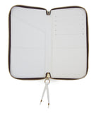 PASSPORT CASE in White Napa leather case Kendall Conrad   