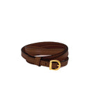 PAZ WRIST WRAP in Chocolate Napa leather wrist wrap Kendall Conrad   