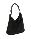 PAZ SHOULDER BAG in Black Suede shoulder bag Kendall Conrad   