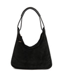 PAZ SHOULDER BAG in Black Suede shoulder bag Kendall Conrad   