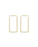 RECTANGLE HOOP EARRINGS jewelry, Kendall Conrad Gold Plated  