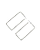 RECTANGLE HOOP EARRINGS jewelry, Kendall Conrad Sterling SIlver  