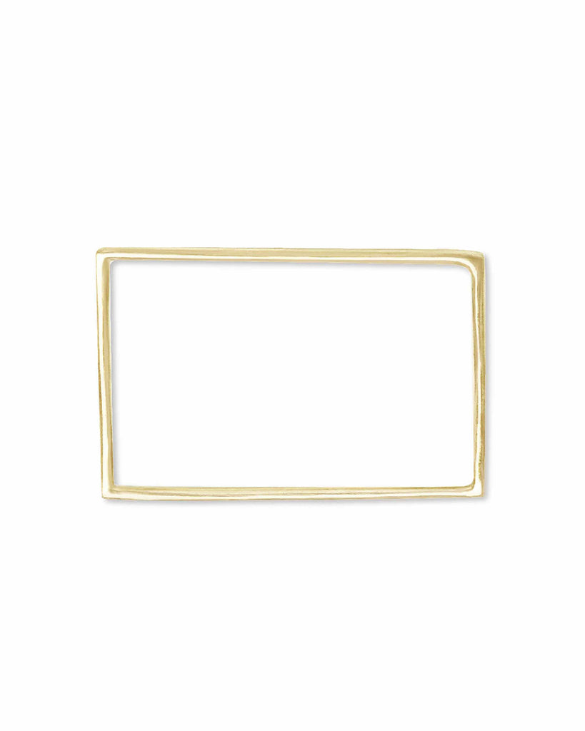 RECTANGLE BANGLE jewelry, Kendall Conrad Solid Brass  
