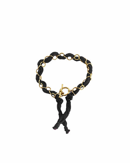 RIBBON CHAIN I BRACELET jewelry Kendall Conrad Black  