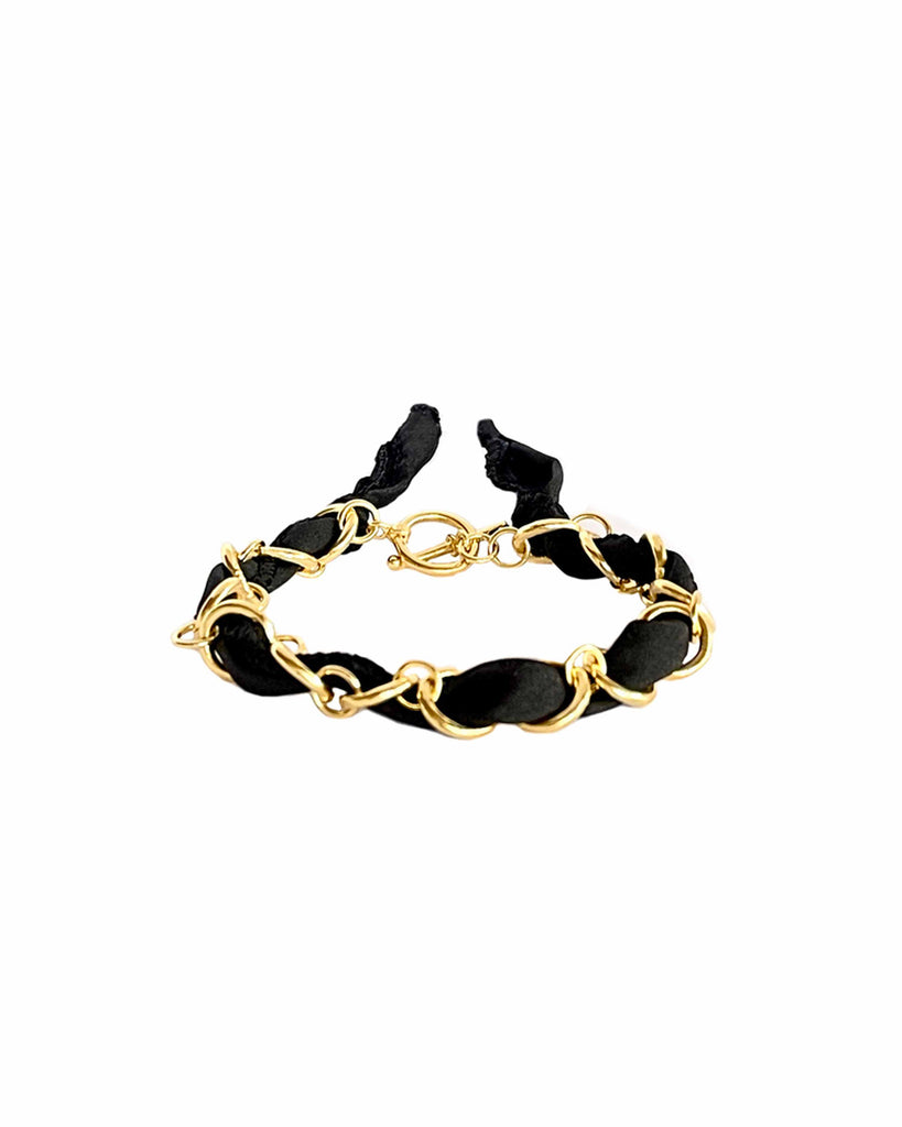 RIBBON CHAIN II BRACELET jewelry Kendall Conrad Black  